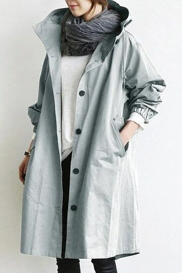 Elegant and water-repellent trench coat
