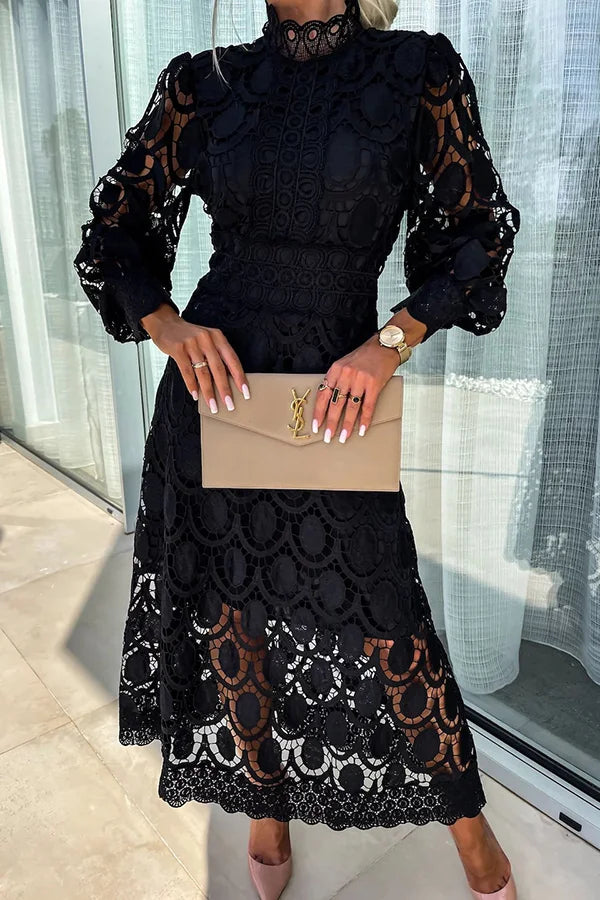 Elegant Lace Maxi Dress