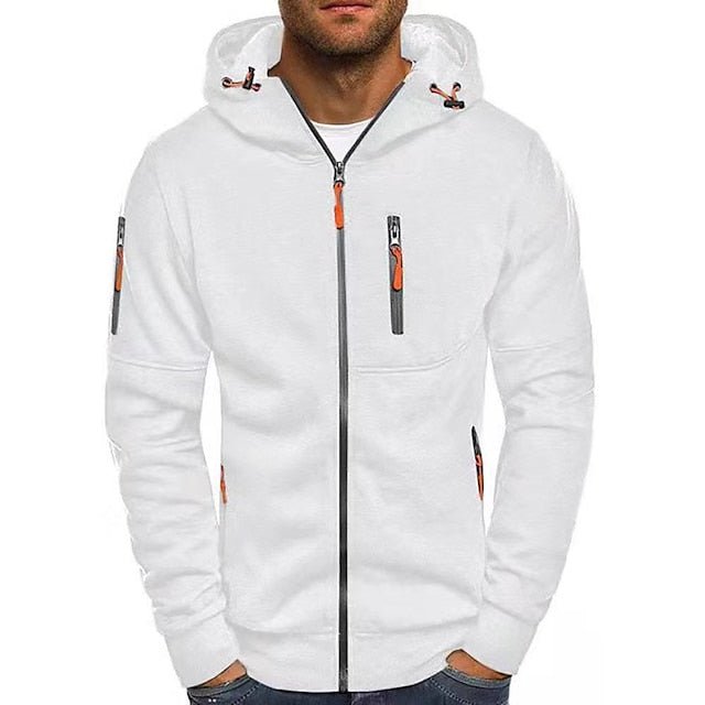 Active Zip-Up Hoodie with Functional Pockets