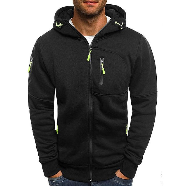 Active Zip-Up Hoodie with Functional Pockets